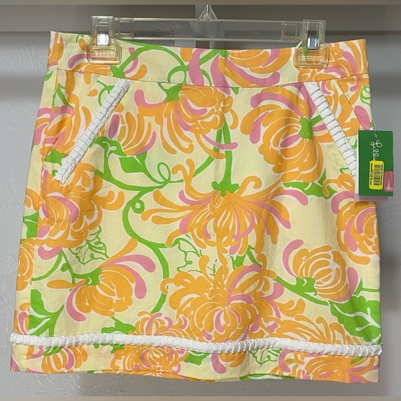 Lily Pulitzer Pineapple What a Wonderful World Martini Skirt NWT Size 4 - Picture 3 of 7